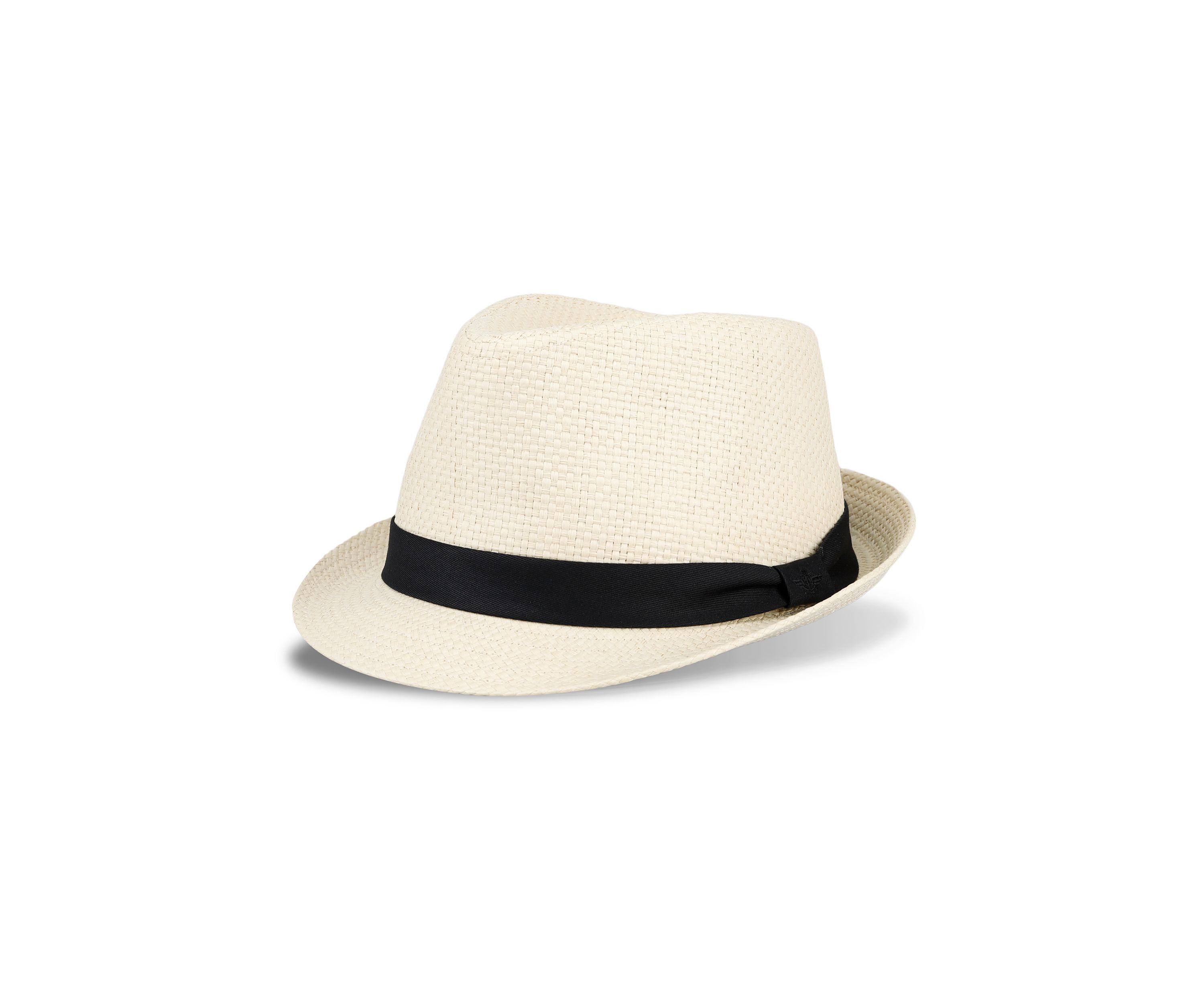 Textured Straw Fedora Hat