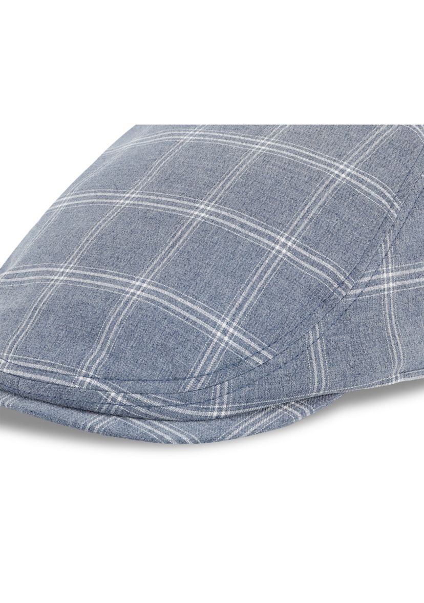 Plaid Cotton Flat Cap Ivy Hat