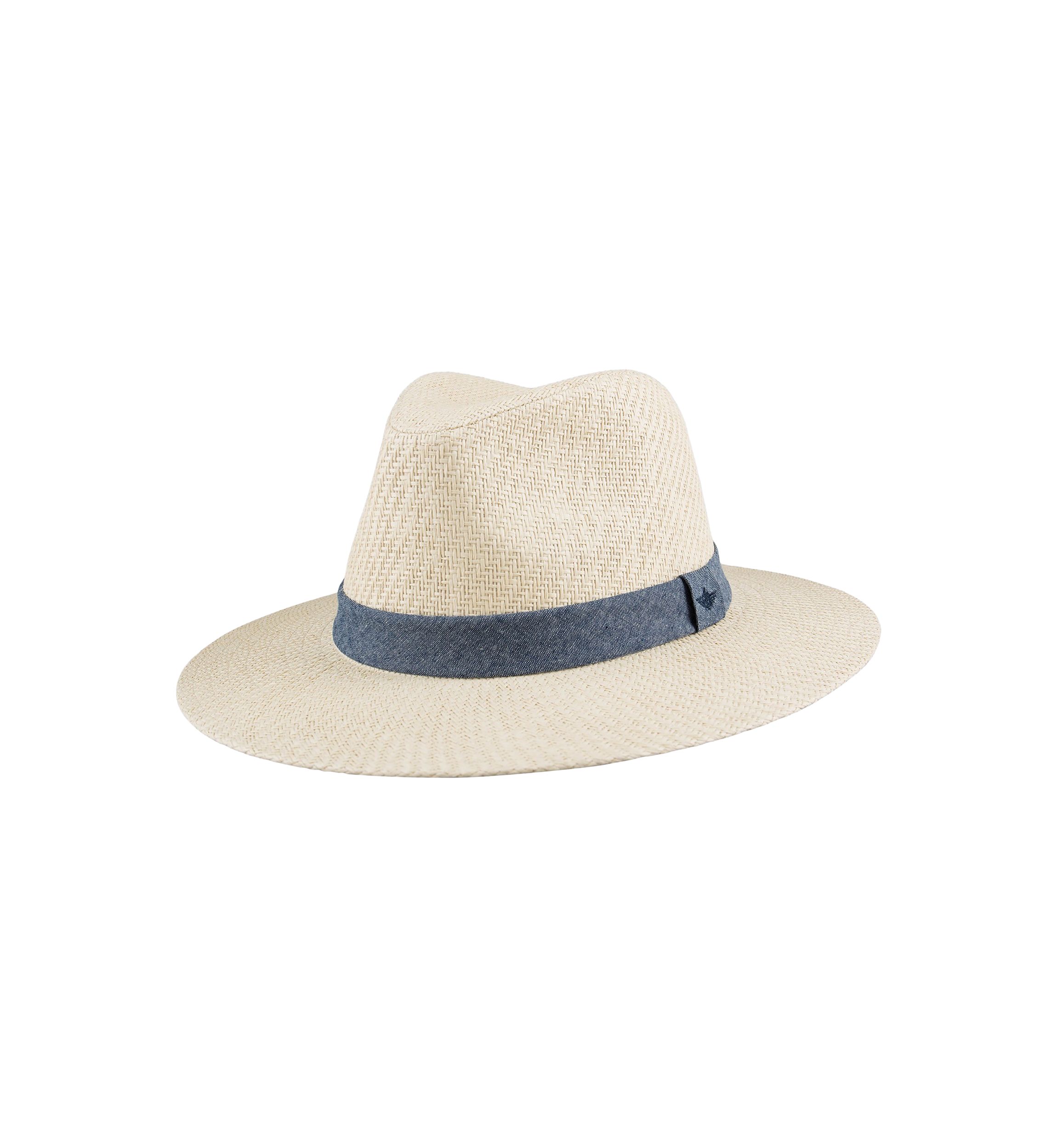 Chambray Band Panama Hat