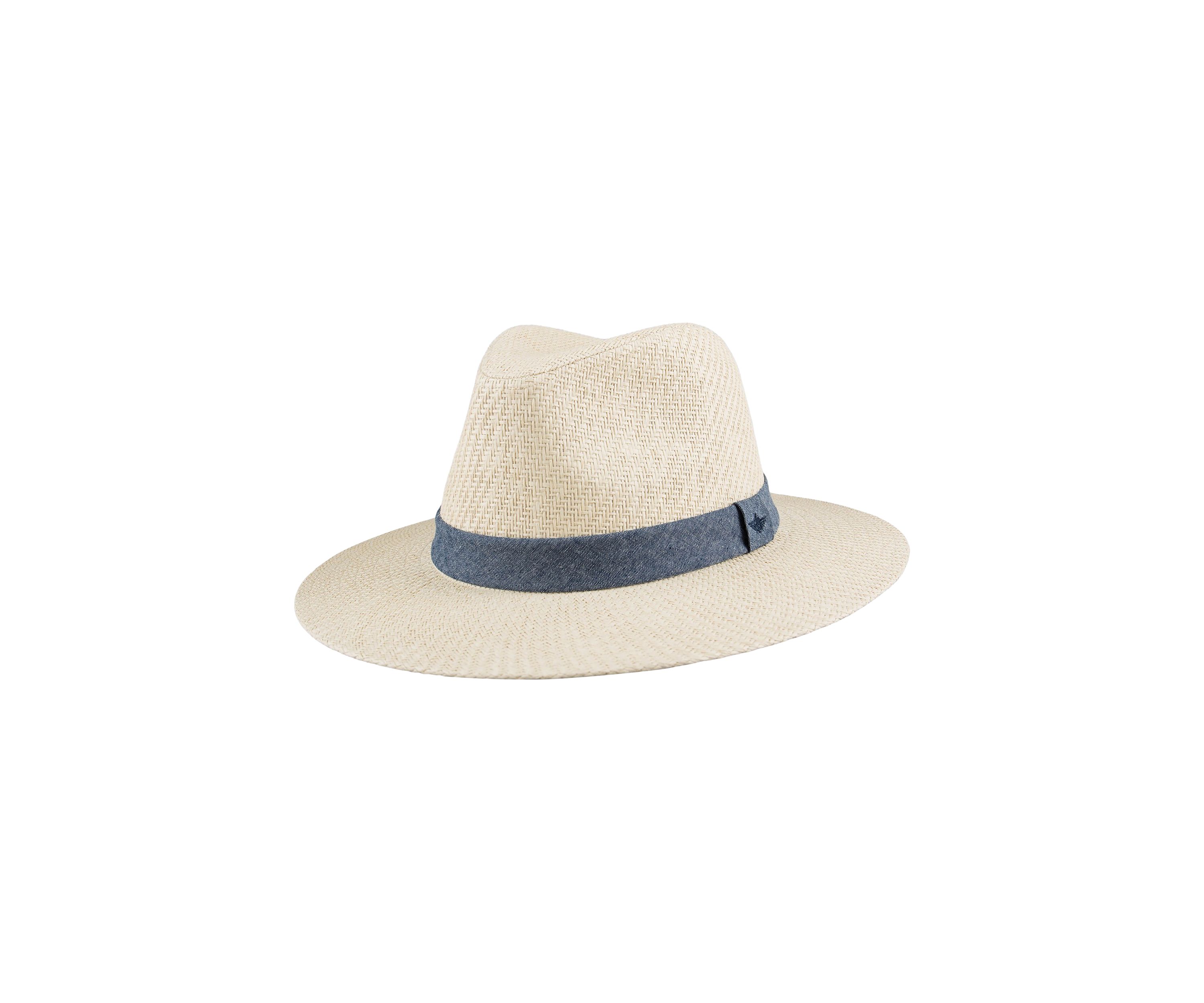 Chambray Band Panama Hat