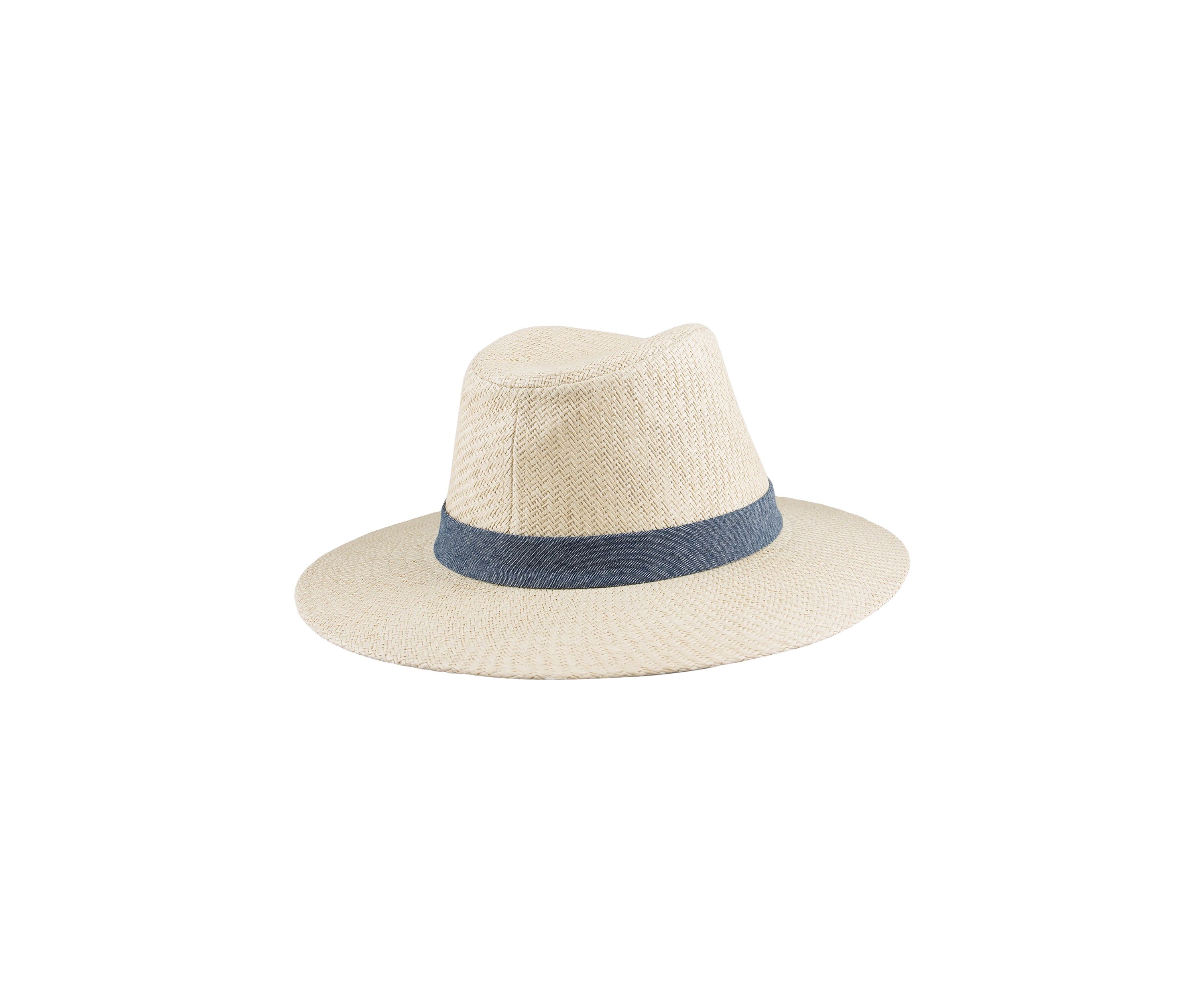 Chambray Band Panama Hat