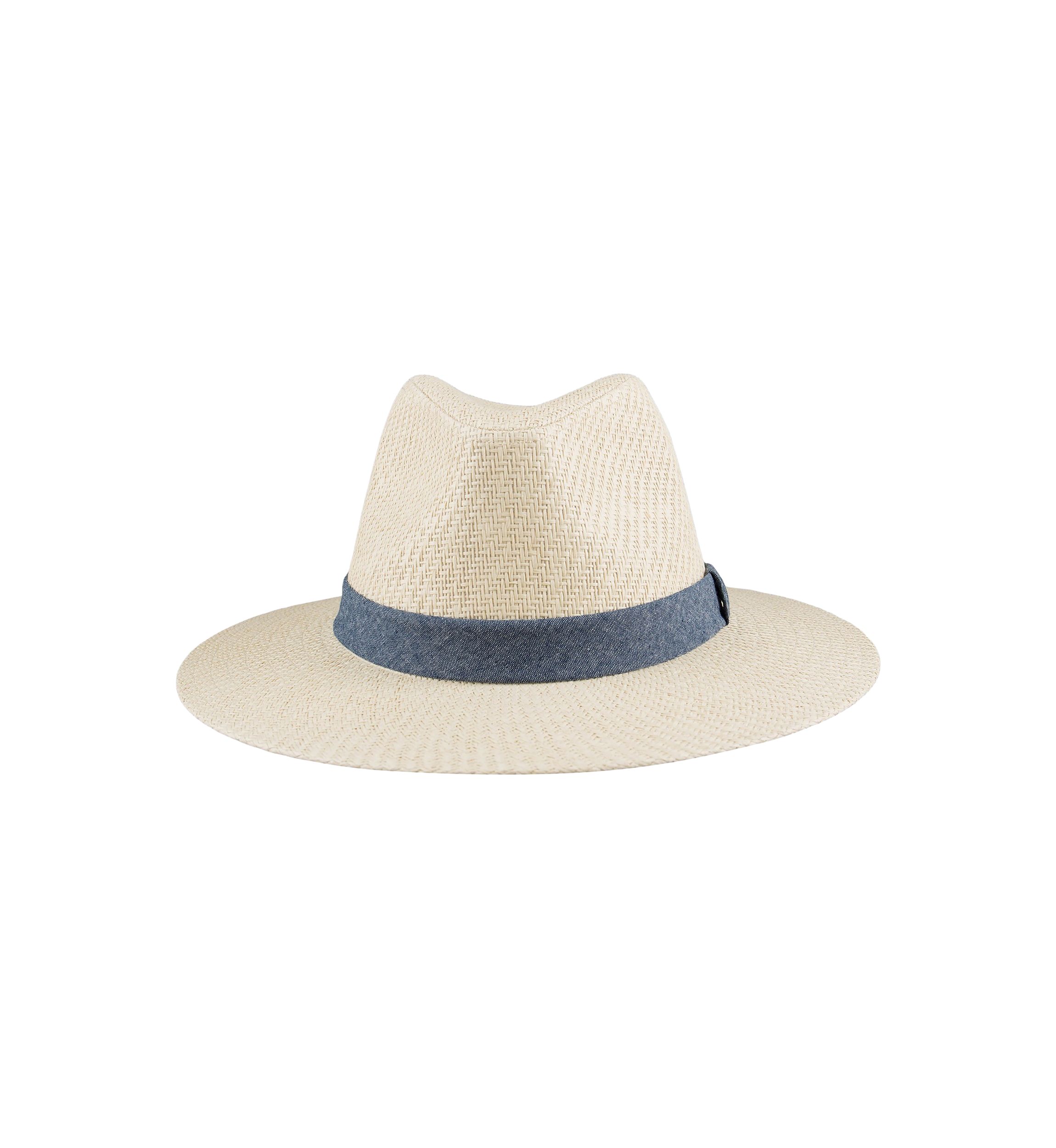 Chambray Band Panama Hat