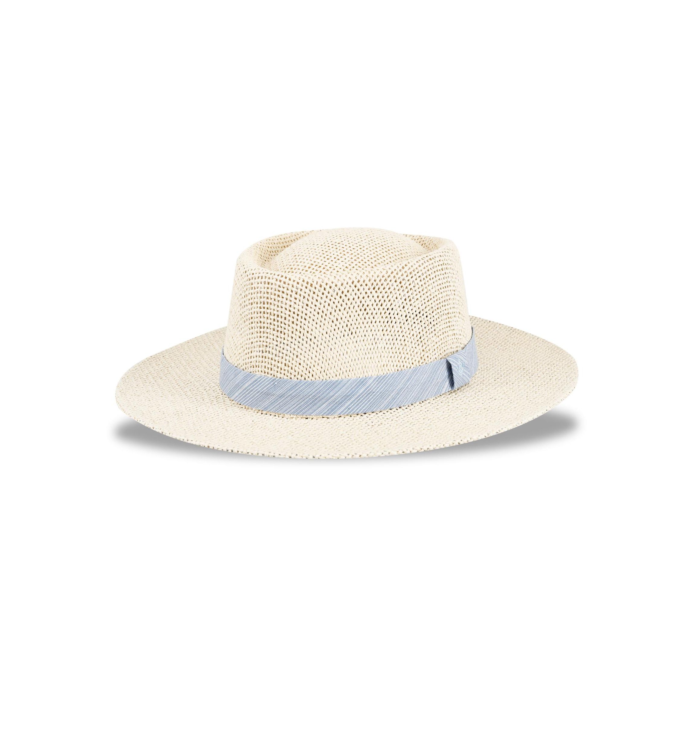 Mens Textured Band Gambler Hat