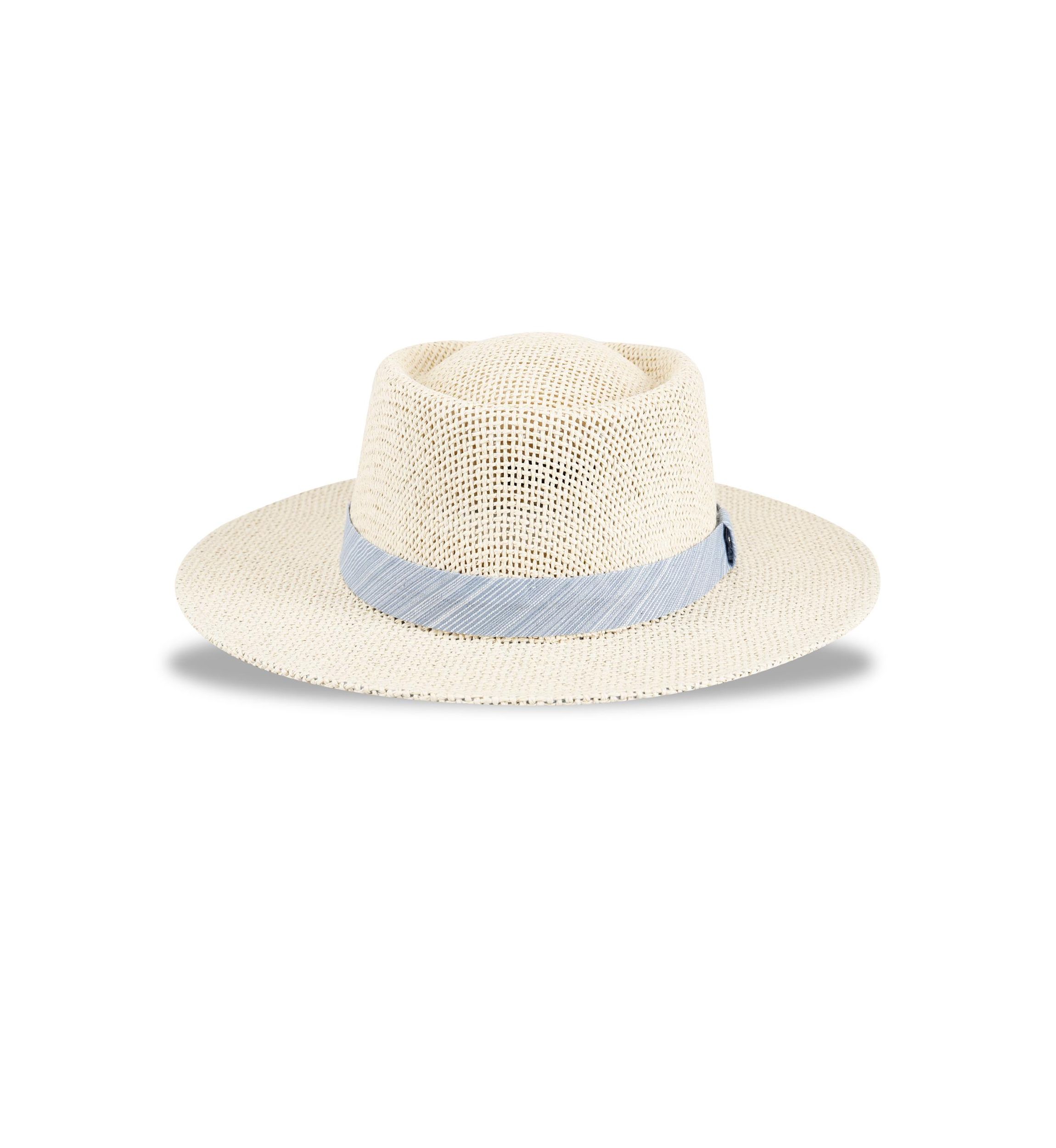 Mens Textured Band Gambler Hat