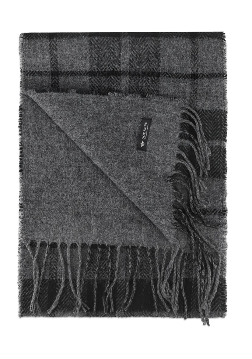 Mens Reversible Tonal Plaid Scarf