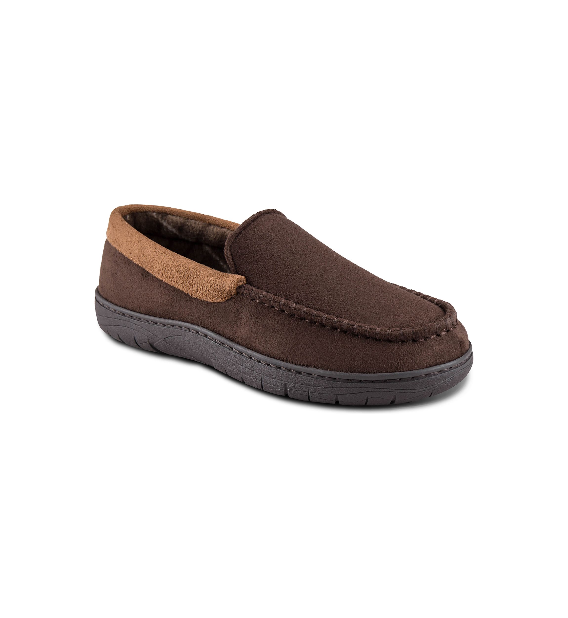Contrast Microsuede Venetian Slippers