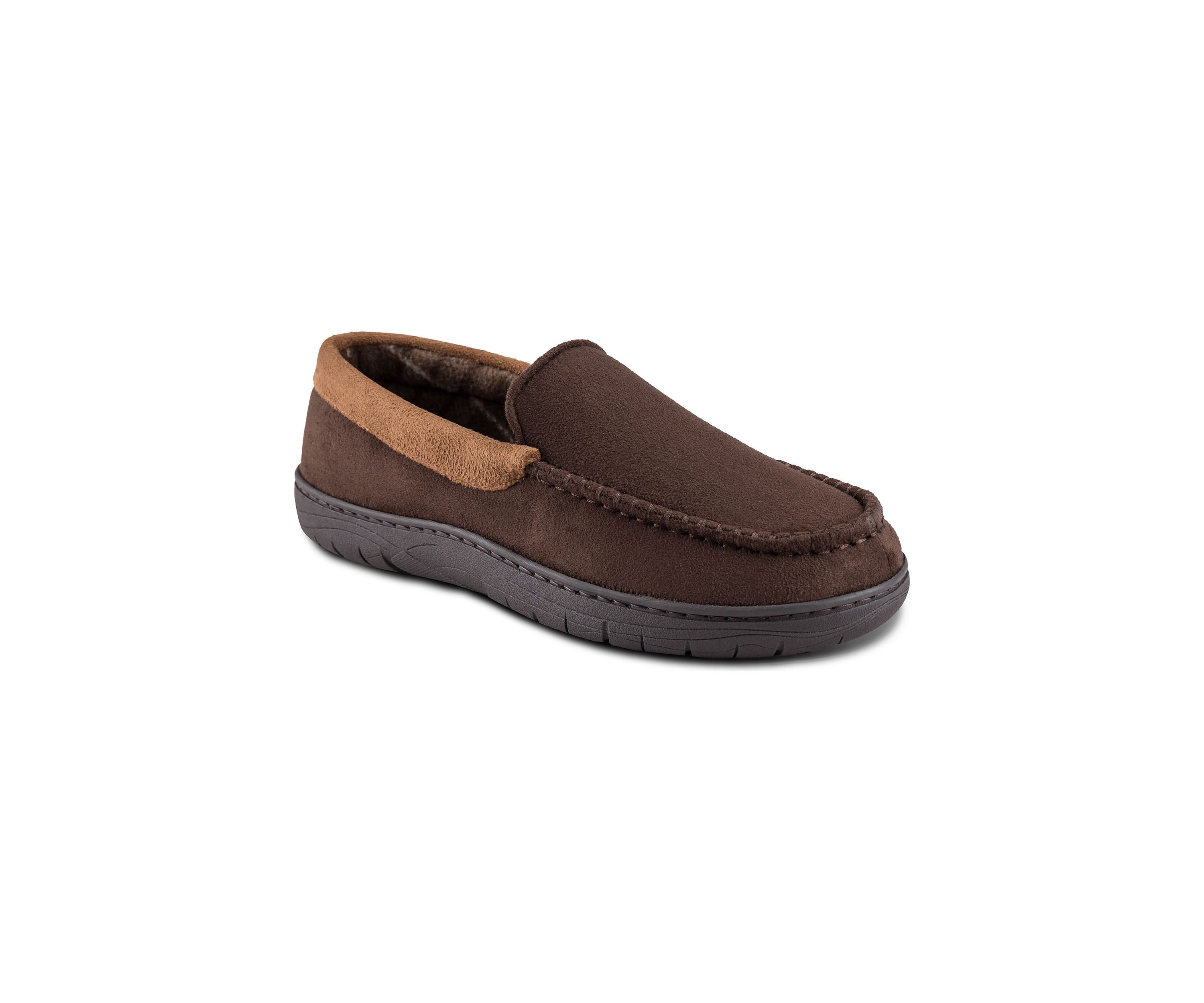 Contrast Microsuede Venetian Slippers