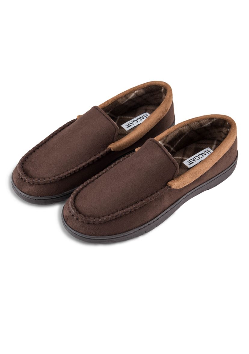 Contrast Microsuede Venetian Slippers