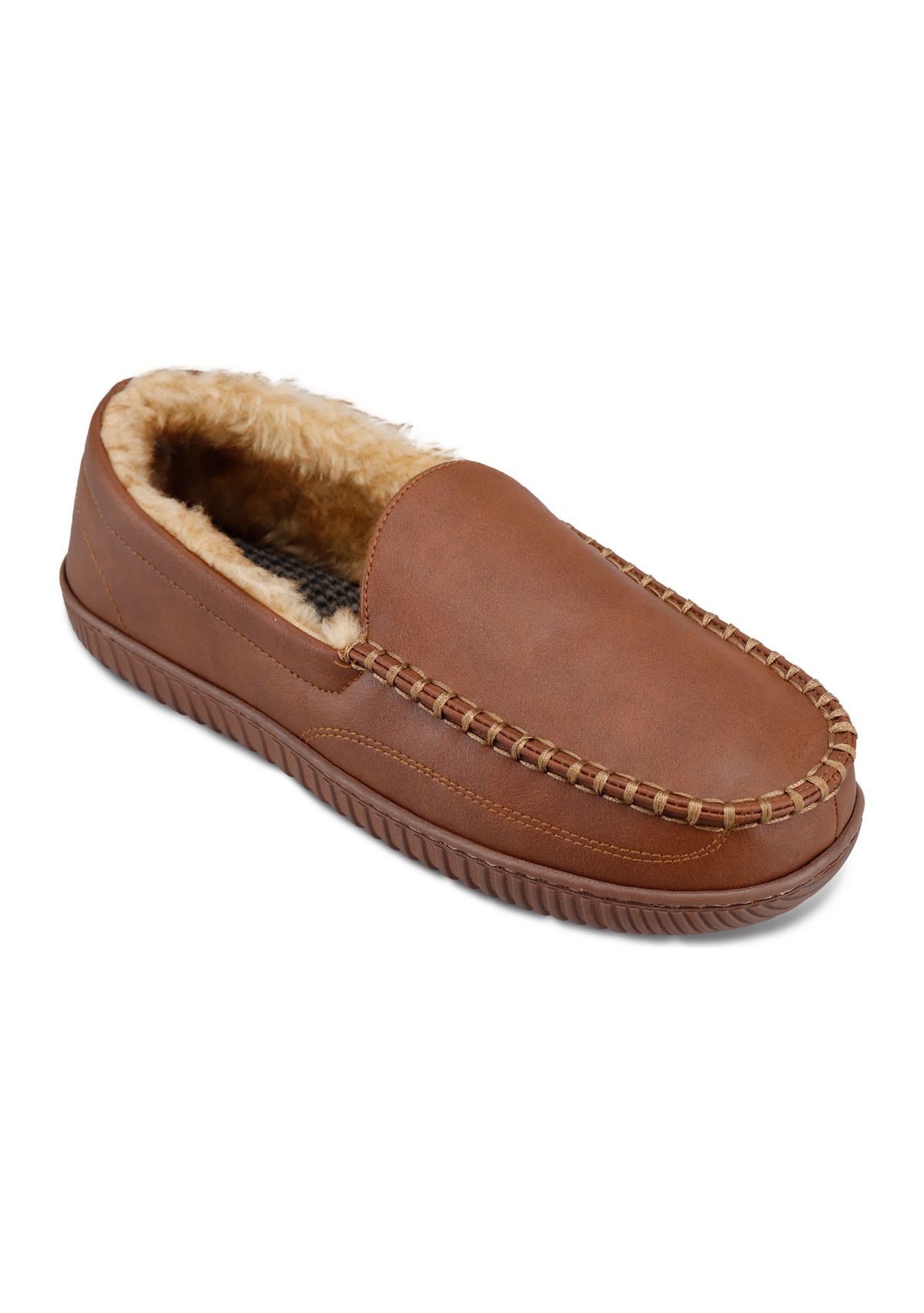 Smooth Polyurethane Venetian Stitch Slipper