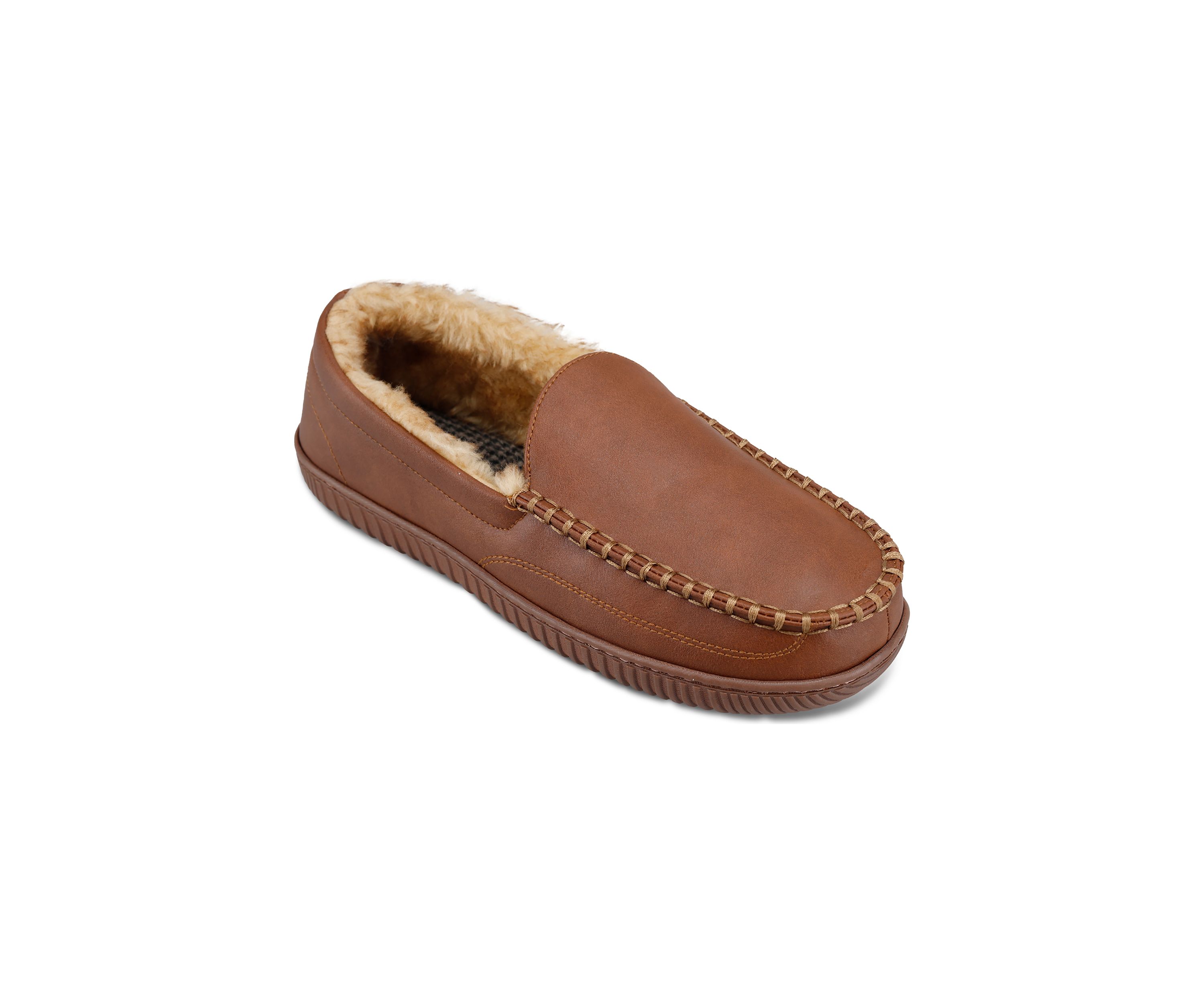 Smooth Polyurethane Venetian Stitch Slipper