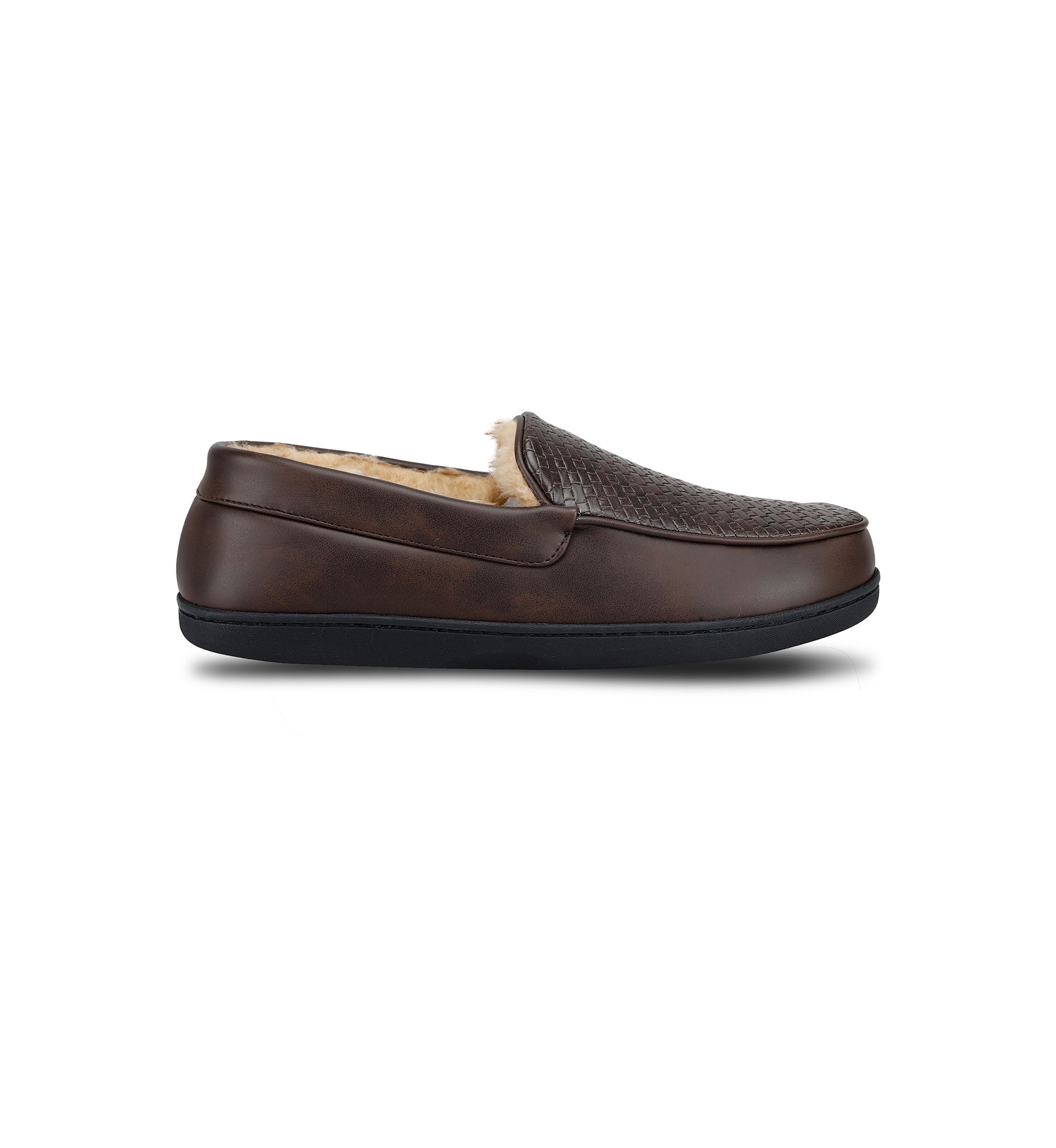 Basketweave Emboss Closeback Slippers