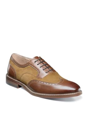 brown and tan shoes