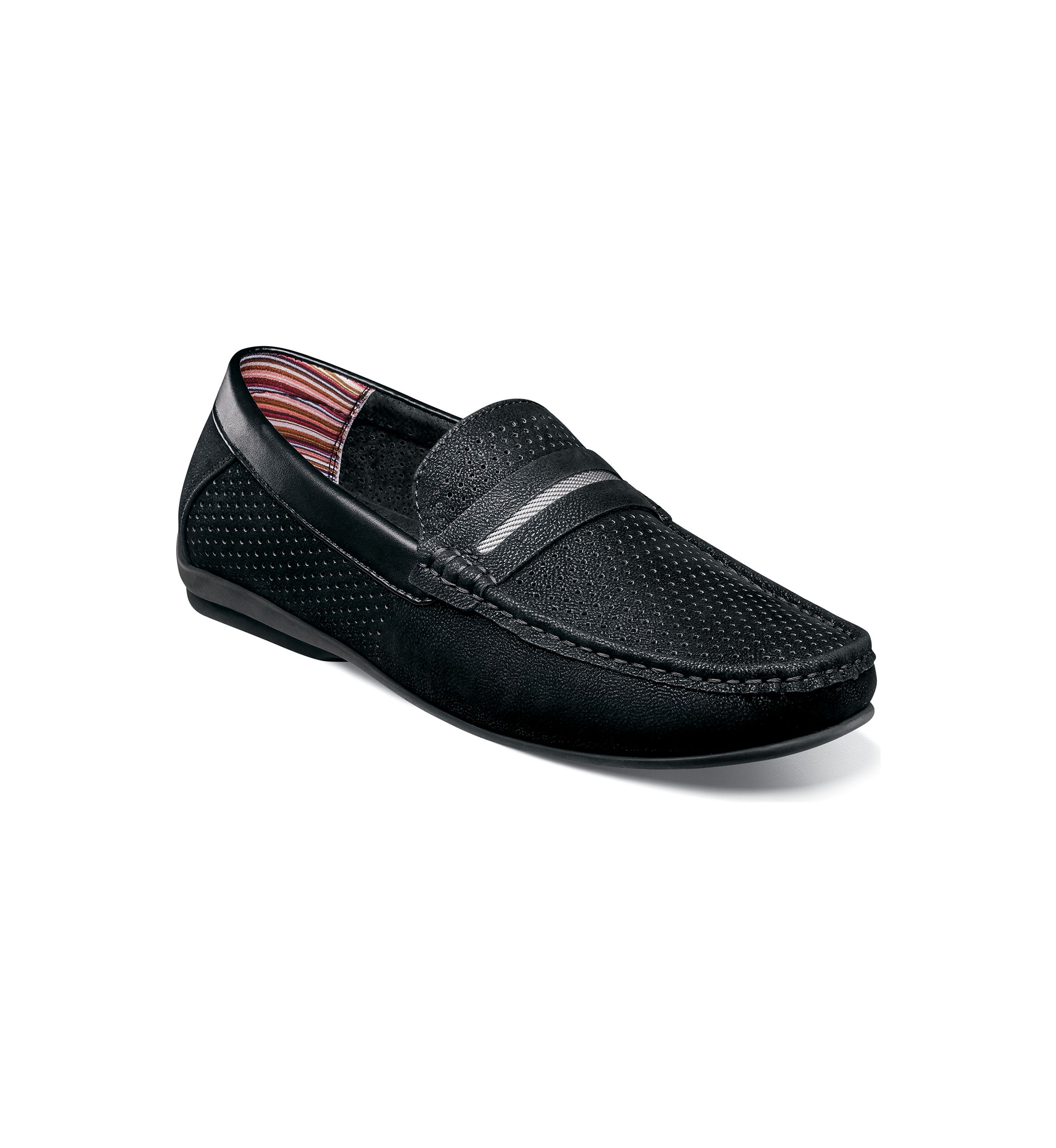 Corby Moc Toe Saddle Slip On Loafers