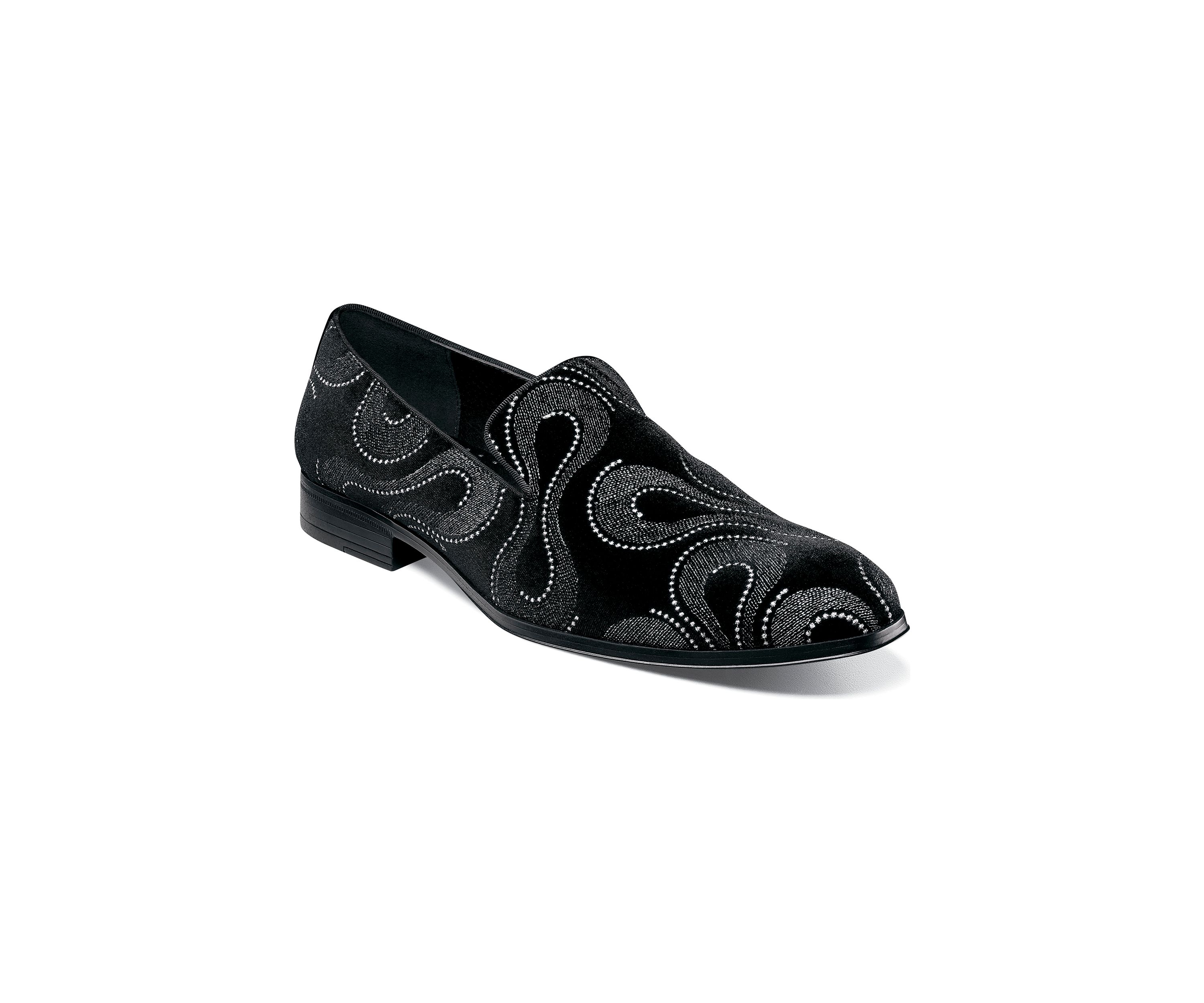 Swainson Plain Toe Embroidered Slip On Loafers