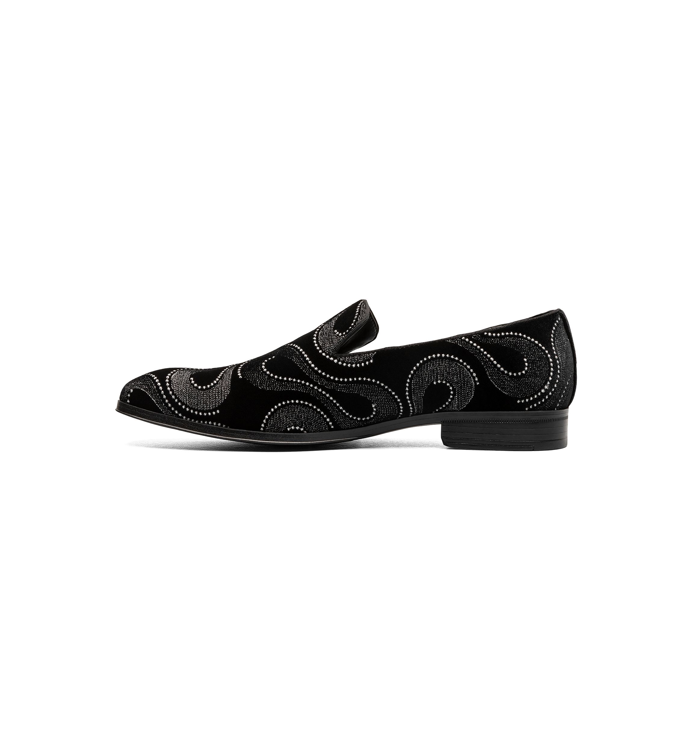 Swainson Plain Toe Embroidered Slip On Loafers