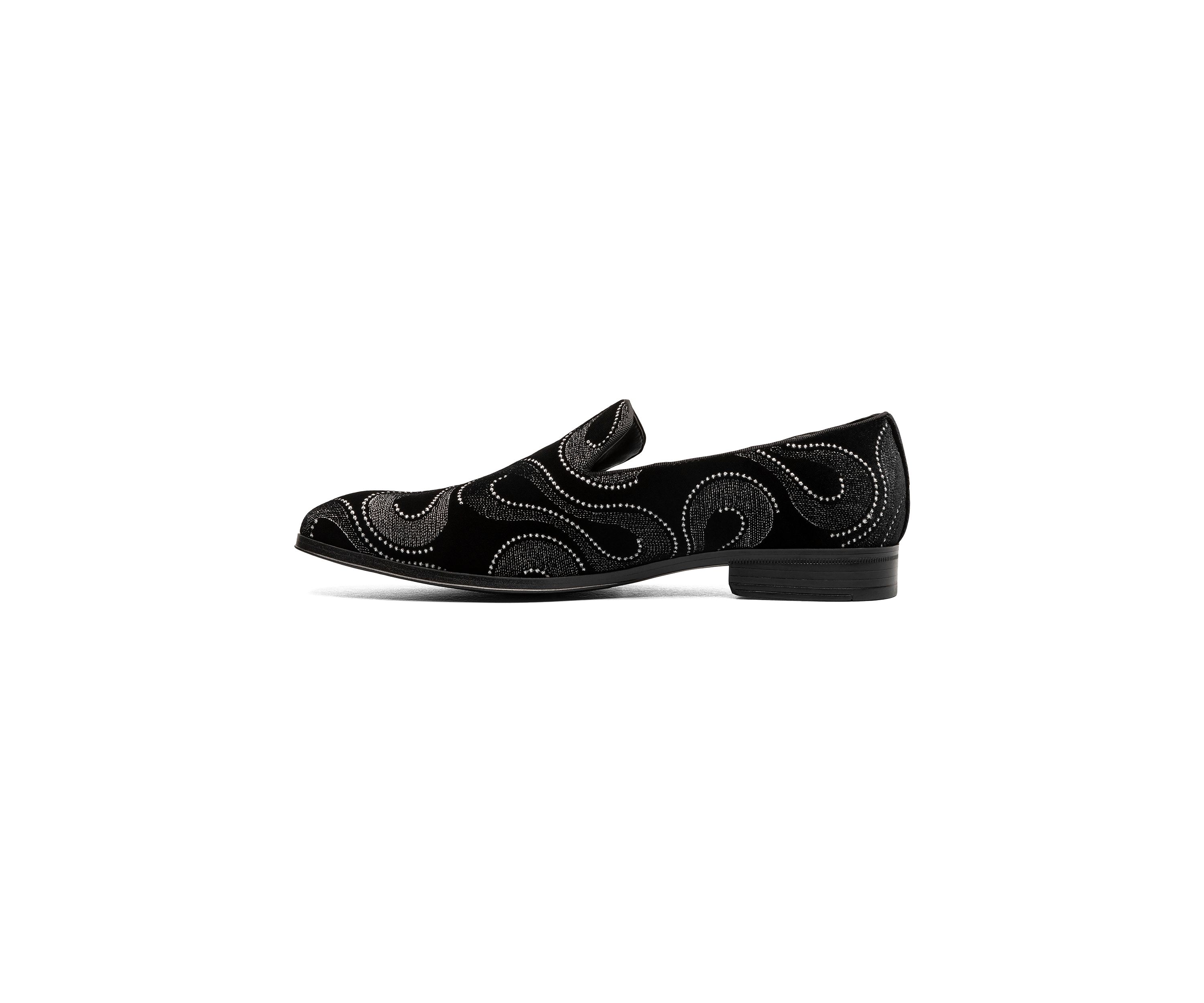 Swainson Plain Toe Embroidered Slip On Loafers