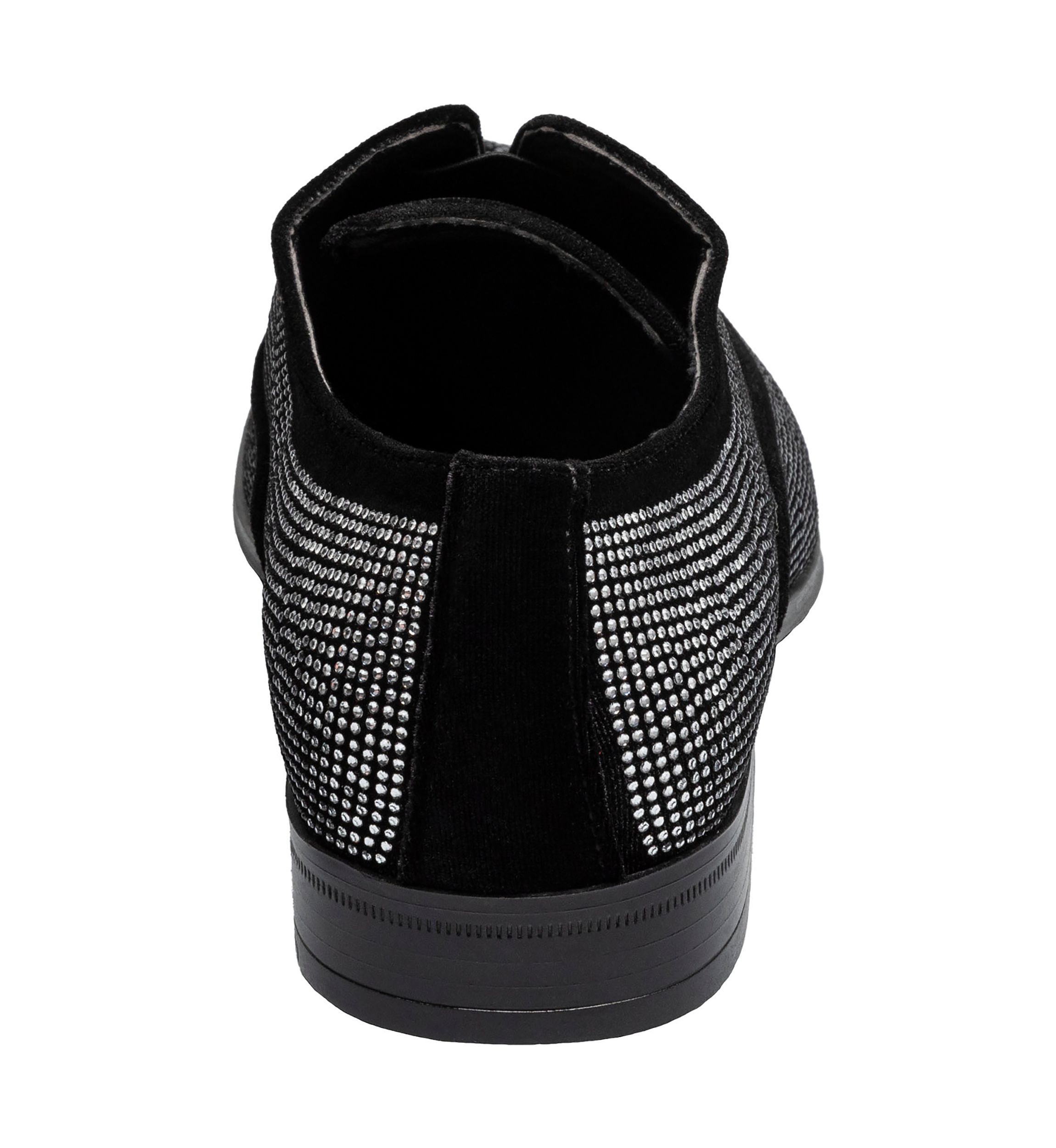 Starleigh Rhinestone Plain Toe Slip On Loafers