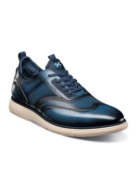 Stacy Adams Men's Edgewood Wingtip Elastic Lace Oxfords