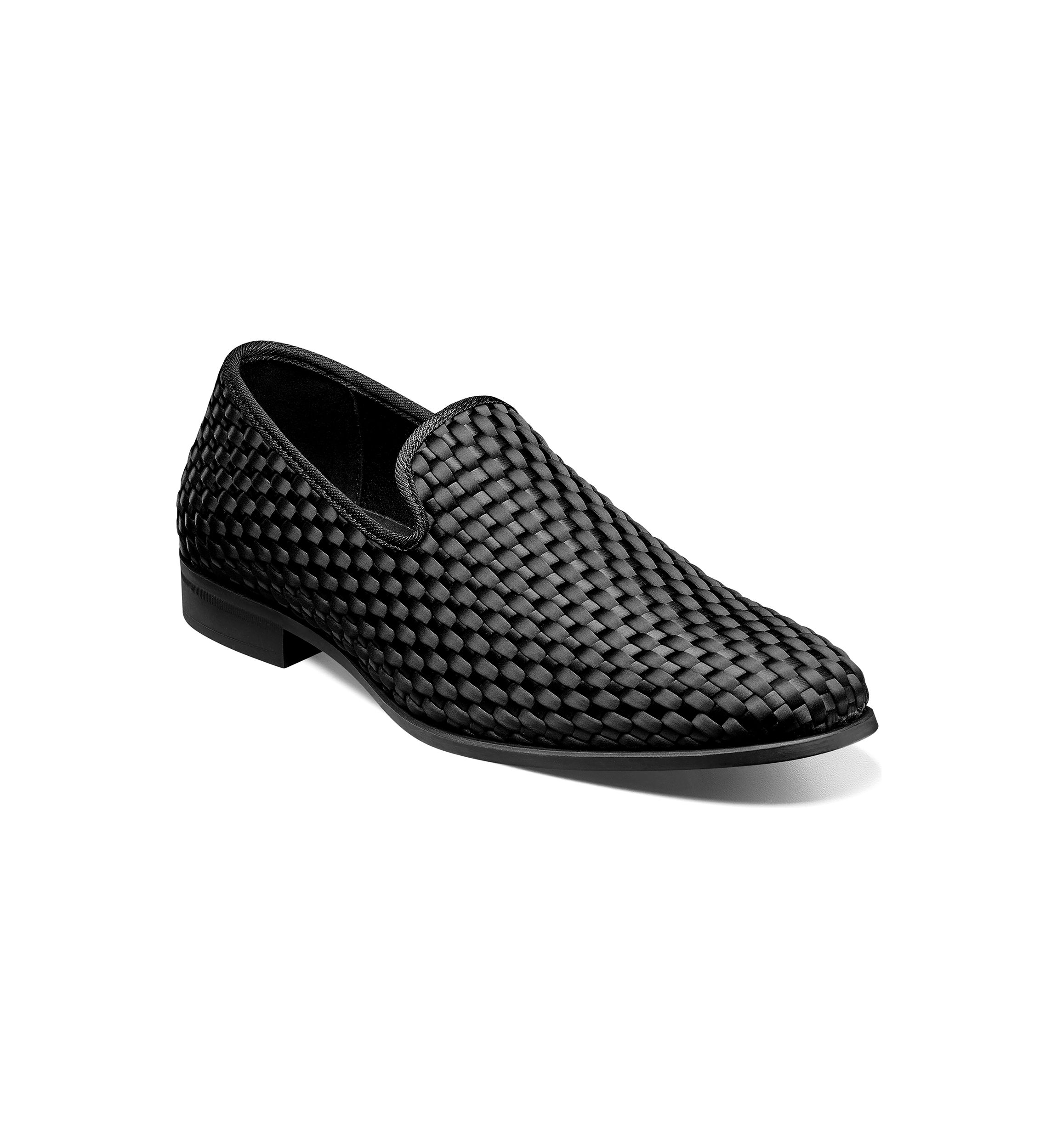 Swenson Woven Slip On Smoking Loafers