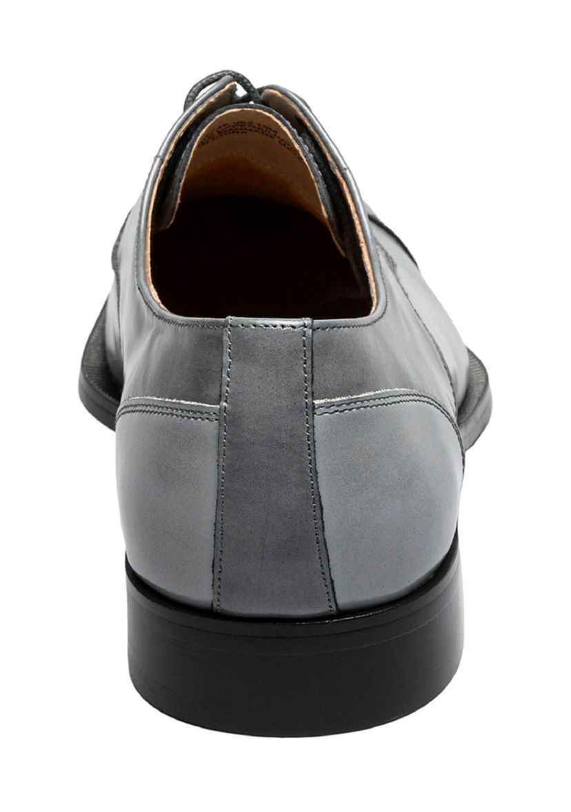 stacy adams grey dress shoes Stacy Adams Dress Oxford for Men Gray Texture Cap Toe 25527-020 IS 13 M Gray