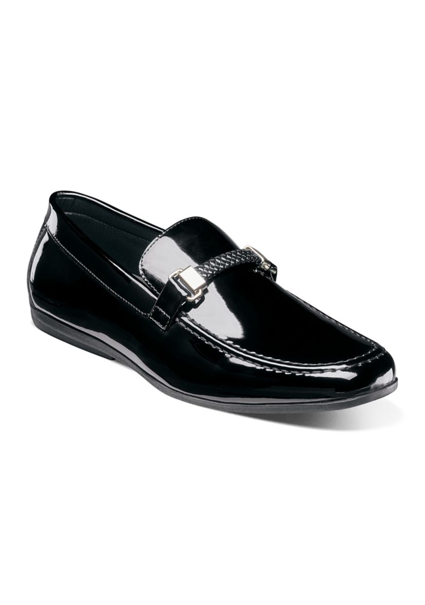 Sleek Black Slip-On Loafers for Effortless Style Black Leather Slip-On Loafers with Seam Detailing – Pointure main image 4