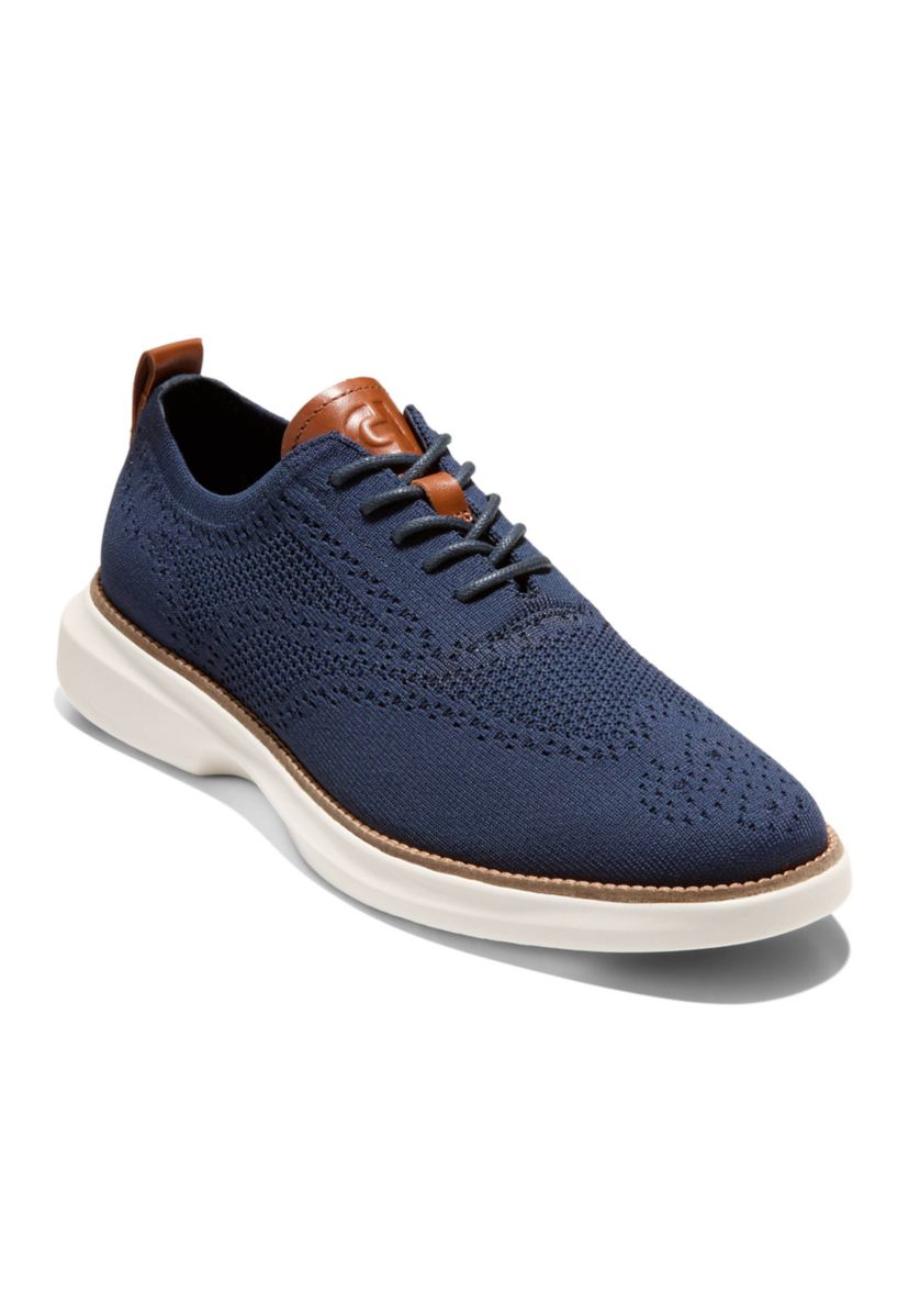 Cole Haan Grand Shadow Stitch Lite Wingtip Oxford Shoes | Belk display picture 3