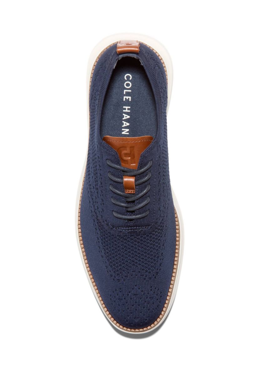 Cole Haan Grand Shadow Stitch Lite Wingtip Oxford Shoes | Belk display picture 3