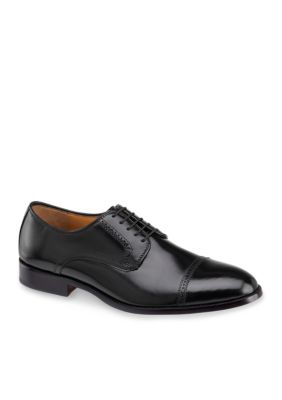 Johnston & Murphy Men's Bradford Cap Toe Oxfords, Black, 8.5M -  0012998563191