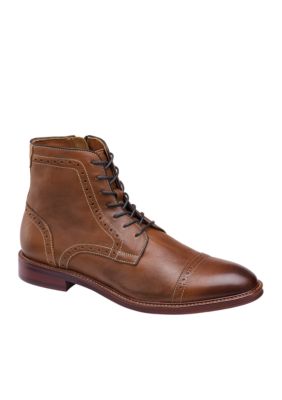 Johnston Murphy Warner Cap Toe Boot belk