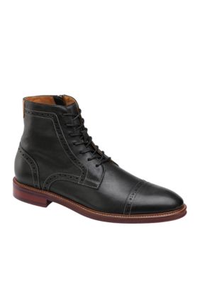 Johnston and murphy warner cap sales toe boot