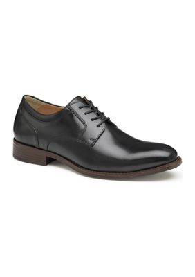 Johnston & Murphy Men's Lewis Plain Toe Oxfords, Black, 10.5M