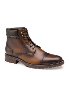 Johnston & murphy karnes cap best sale toe boot