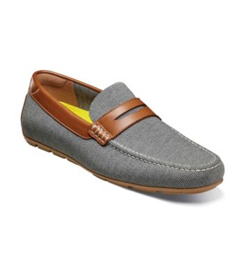 Florsheim Motor Black Knit Moc Toe Penny Driver Men's Shoes main image 1