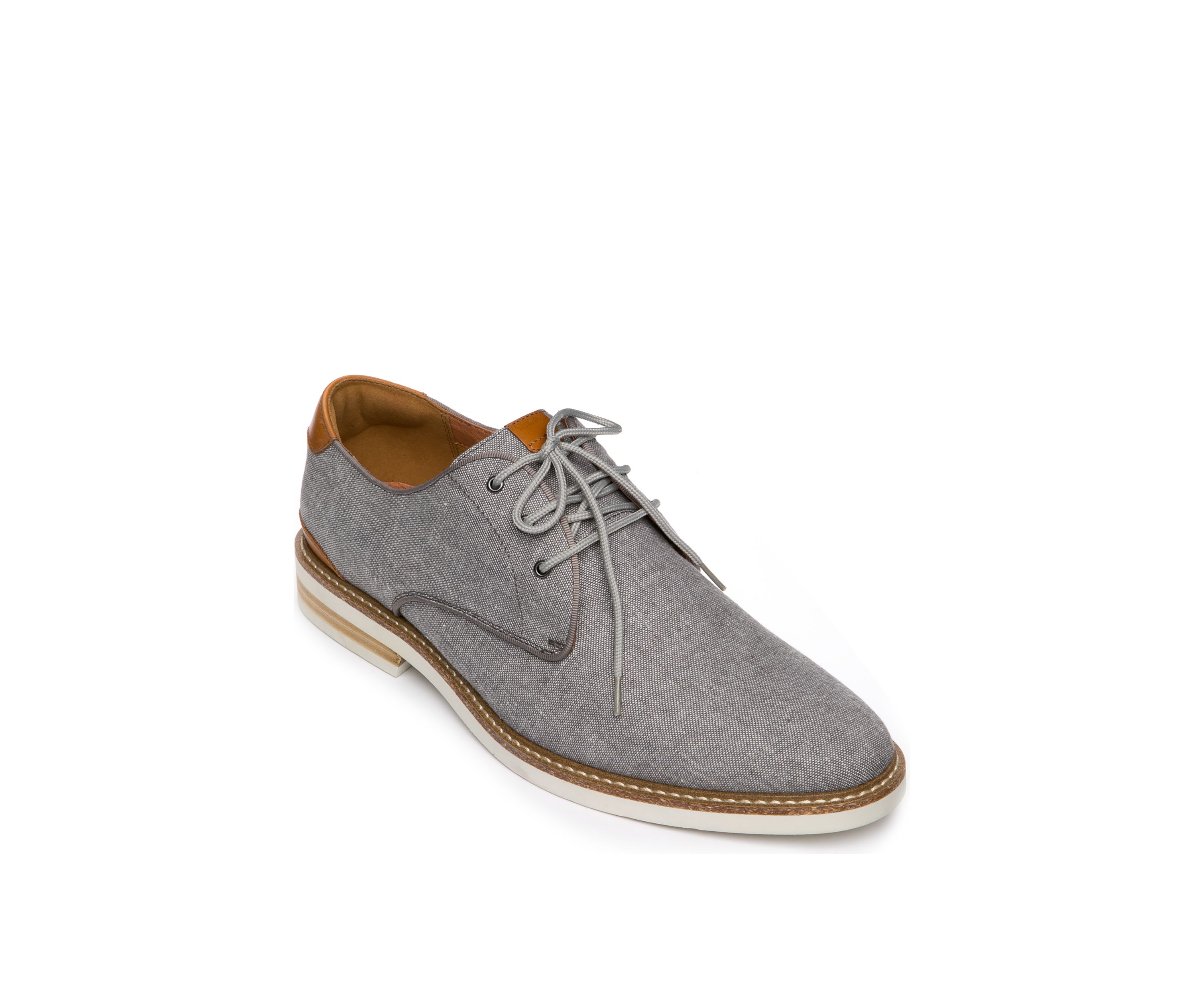 Highland Canvas Plain Toe Oxford Shoes 
