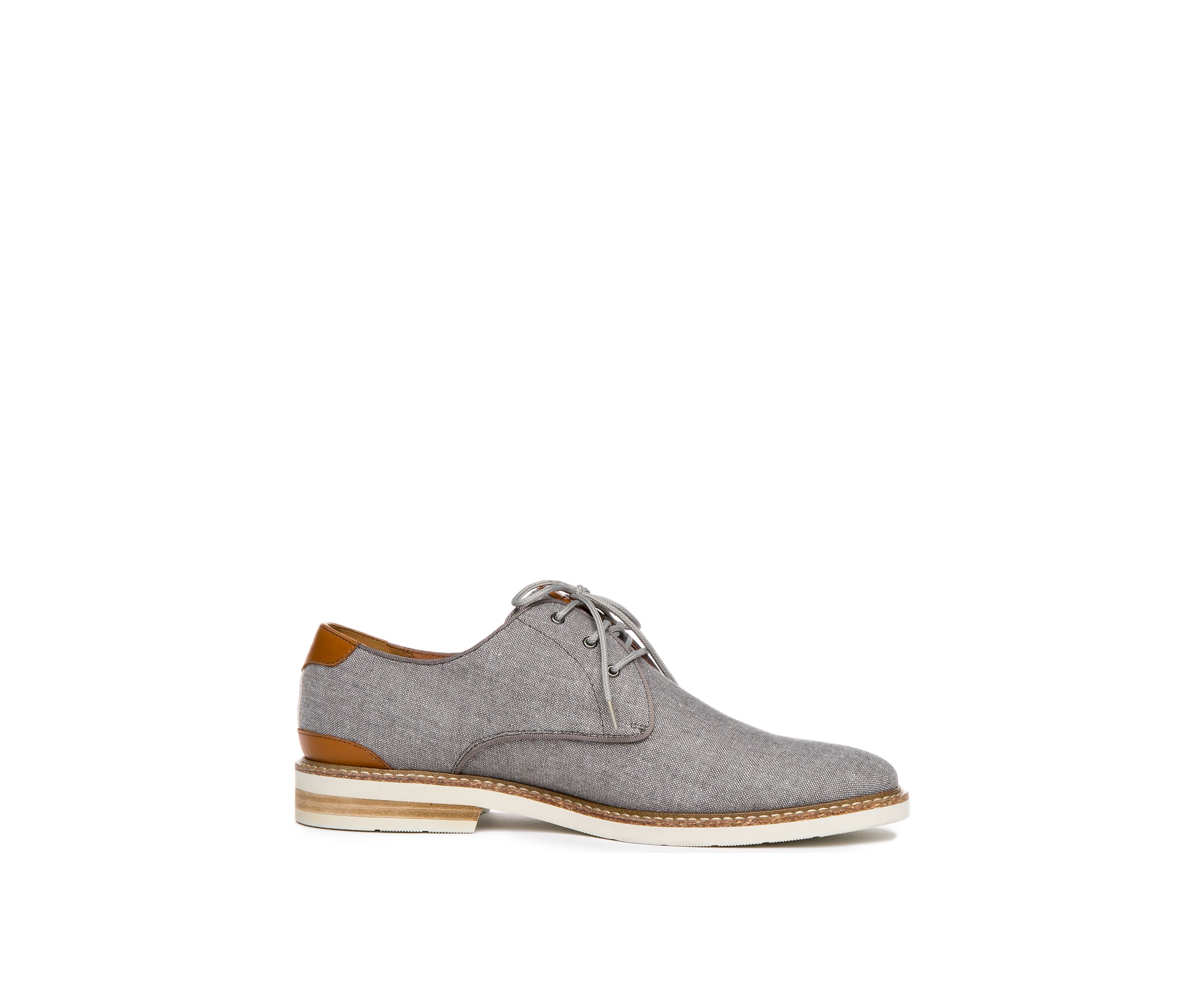 Highland Canvas Plain Toe Oxford Shoes 