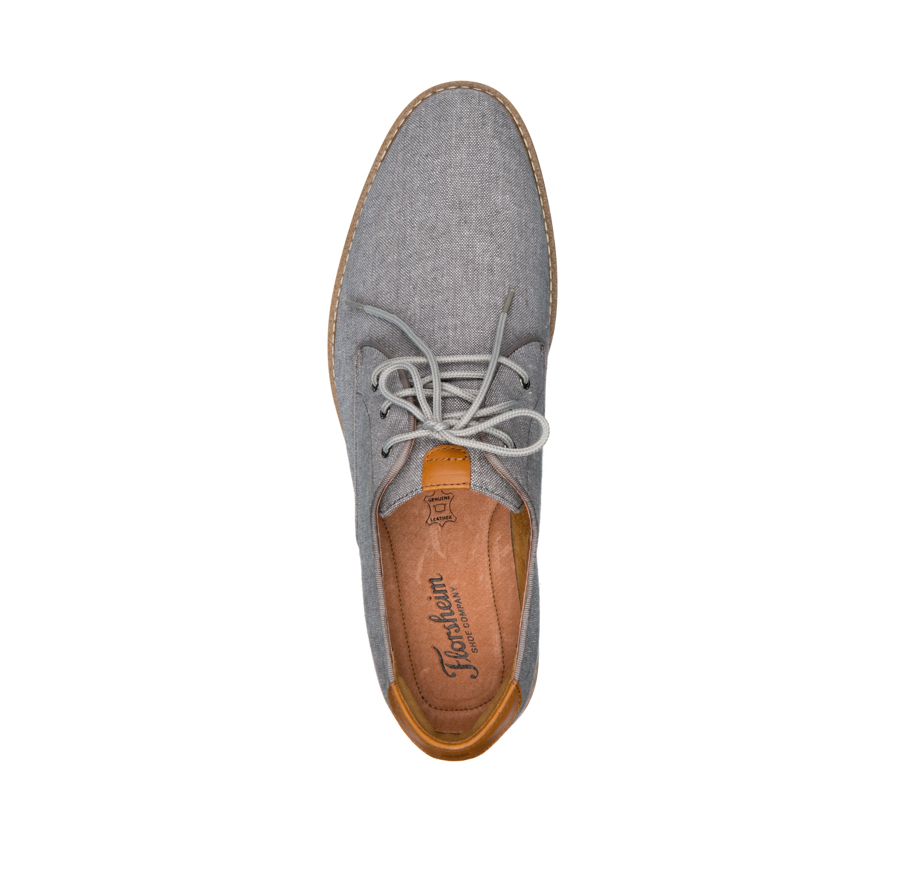 Highland Canvas Plain Toe Oxford Shoes 