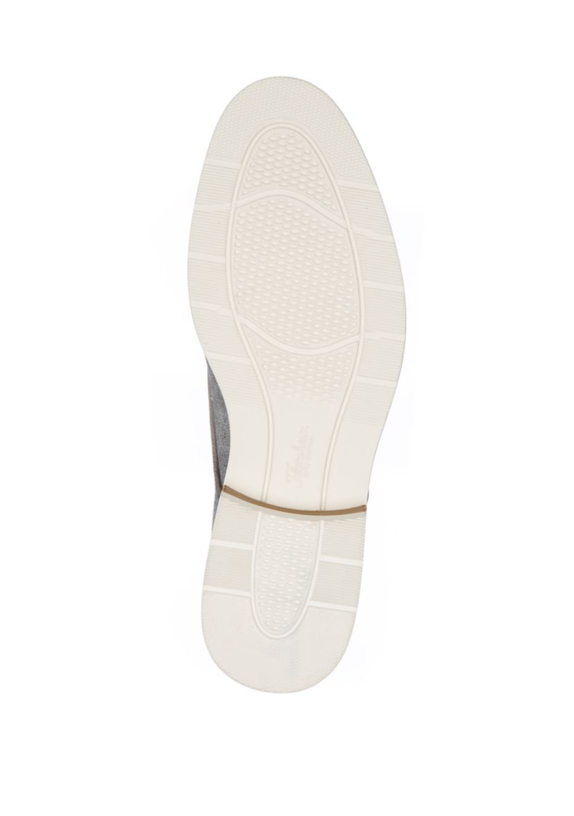 Highland Canvas Plain Toe Oxford Shoes 