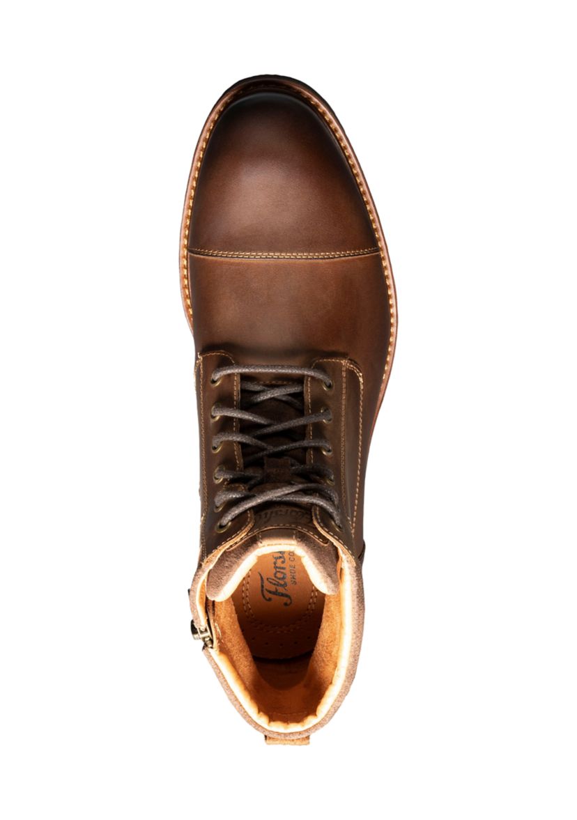 Lodge Lace Up Cap Toe Boots