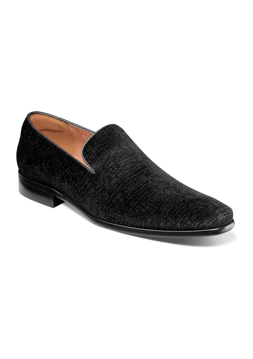 Postino Plain Toe Velvet Slip-on