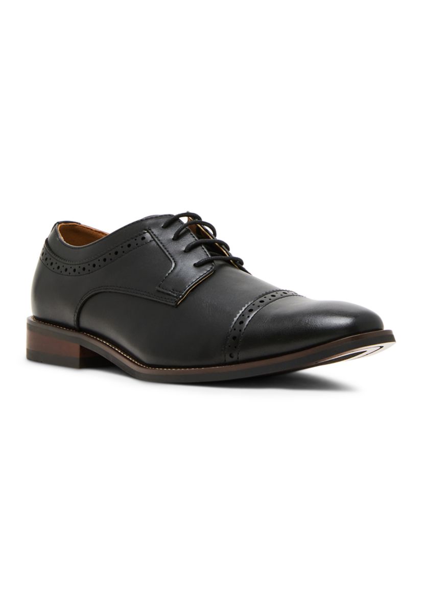belk black dress shoes Madden Men's Mporkky Cap Toe Oxford Dress Shoes, Black, 10.5M
