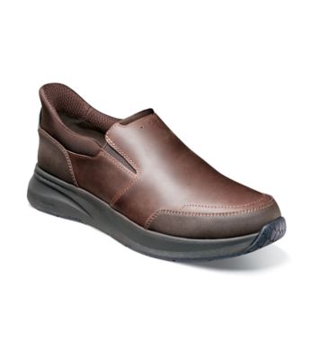 Nunn Bush Men's Kore Taz EZ Hands Free Moc Toe Slip On, Brown, 10.5WW