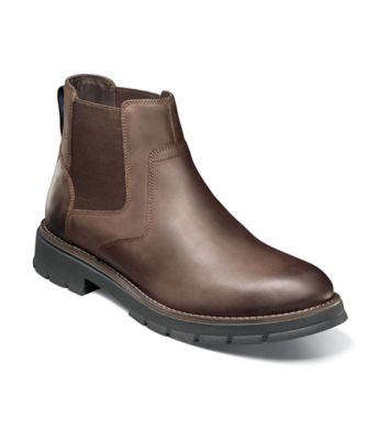 Nunn Bush Men's Briggs Plain Toe Chelsea, Brown, 13W