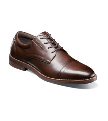 Nunn Bush Men's Fitz Flex Cap Toe Oxford, Brown, 12W
