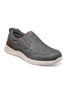 Nunn Bush Men's Conway Canvas Moc Toe Casual Slip On Shoes | belk