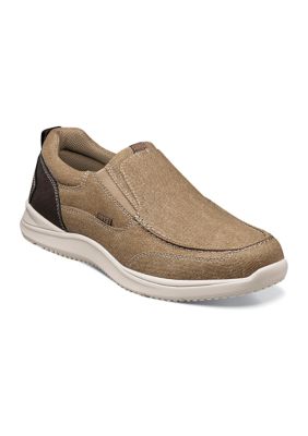 Nunn Bush Men's Conway Canvas Moc Toe Casual Slip On Shoes | belk