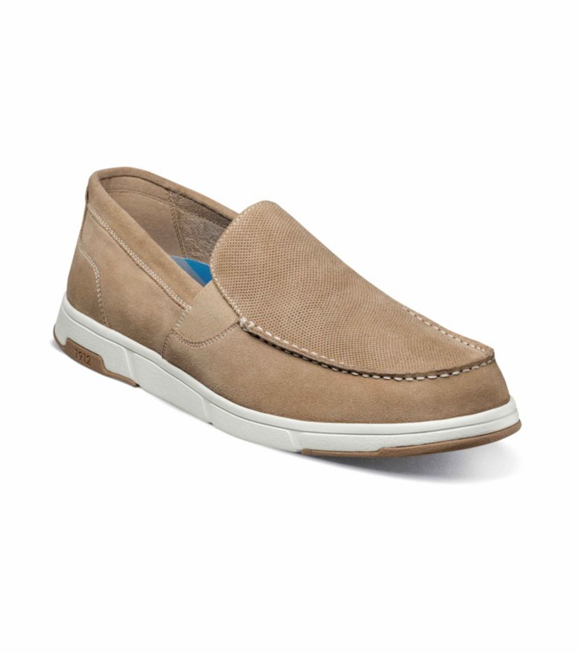 Luca Suede Moc Toe Venetian Slip On