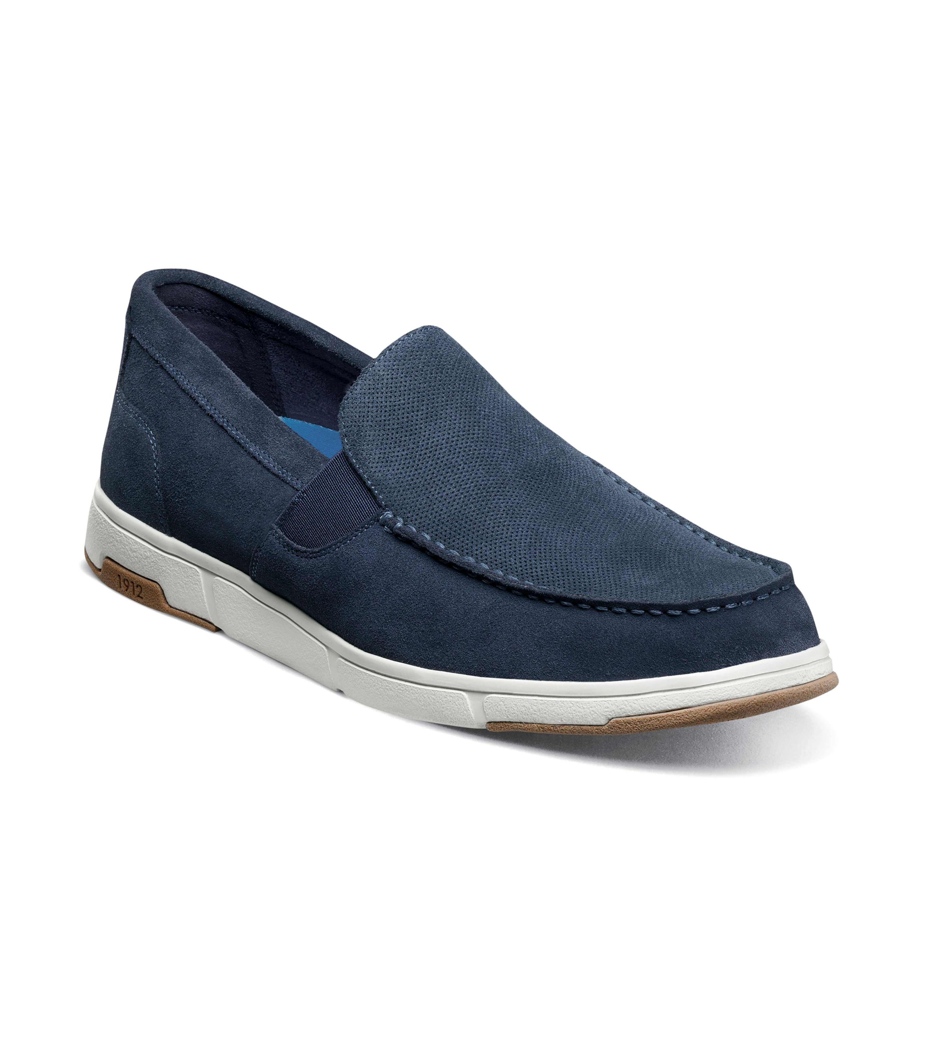 Luca Suede Moc Toe Venetian Slip On