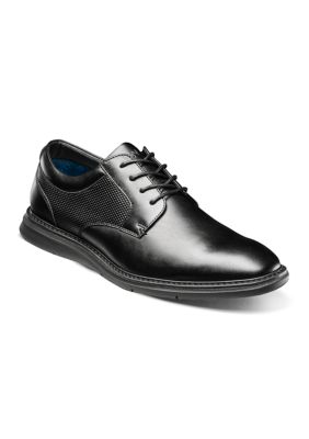 Nunn Bush Men's Chase Work Plain Toe Oxfords, Black, 9.5M