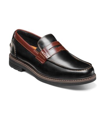 Nunn Bush Men's Odin II Moc Toe Penny Loafer, Black, 13W