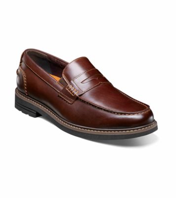 Nunn Bush Men's Odin II Moc Toe Penny Loafer, Burgundy, 11W